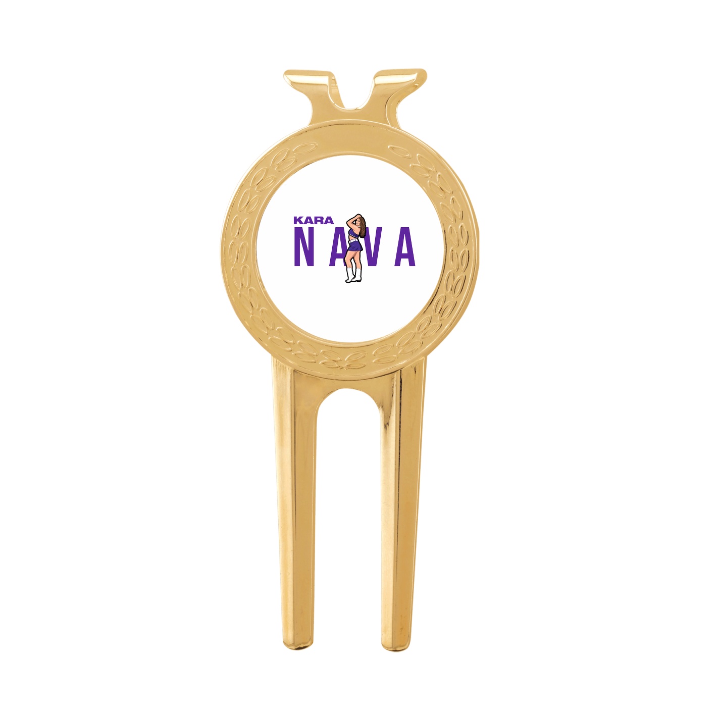 Divot Tool with Ball Marker — Player Name in Classic