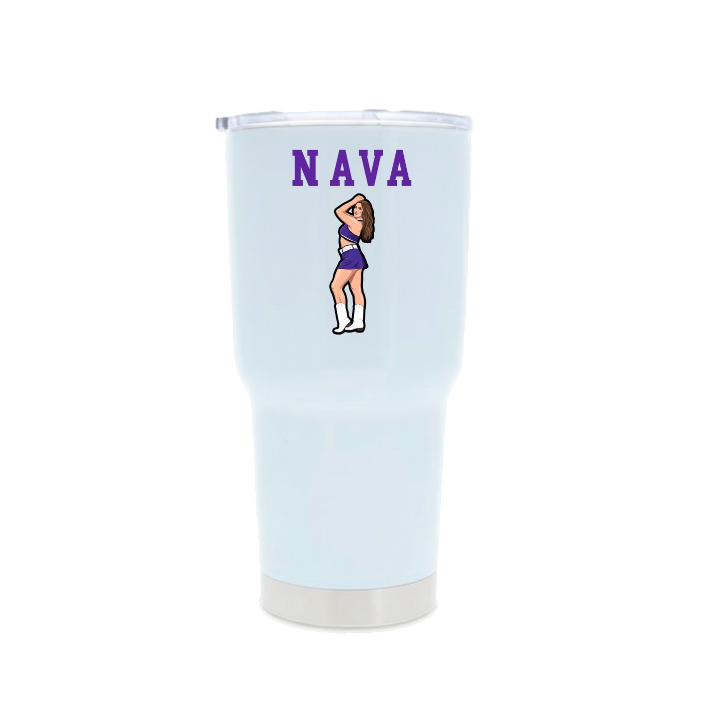 30oz Stainless Steel Tumbler — Shirsey in White