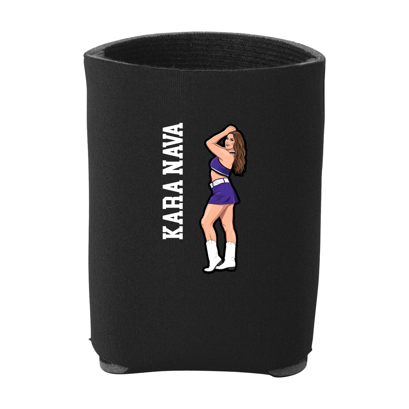 Can Holder — Name Vertical in Black