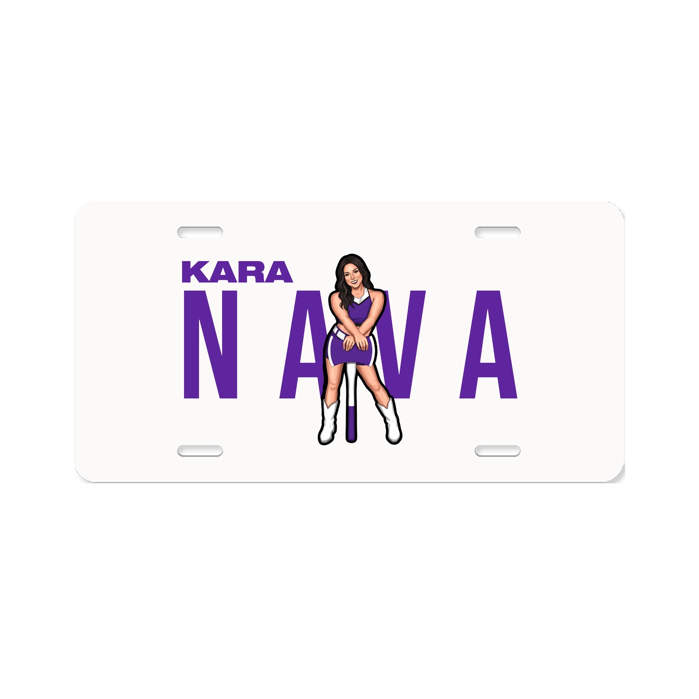 License Plate — Player Name in Classic