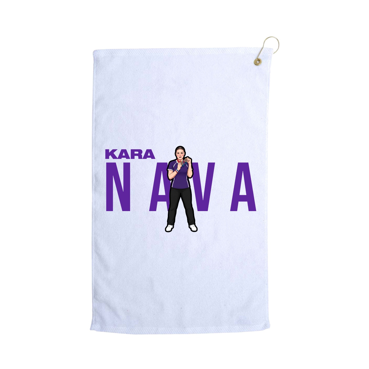 Golf Towel — Player Name in White
