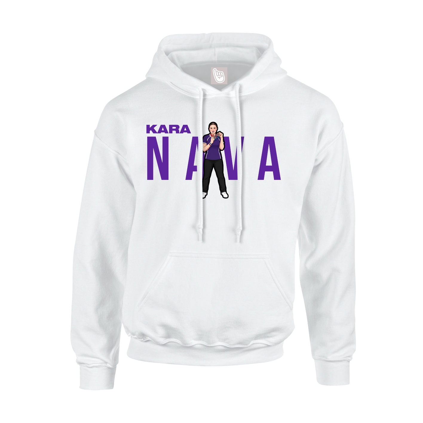 Hoodie — Player Name in White
