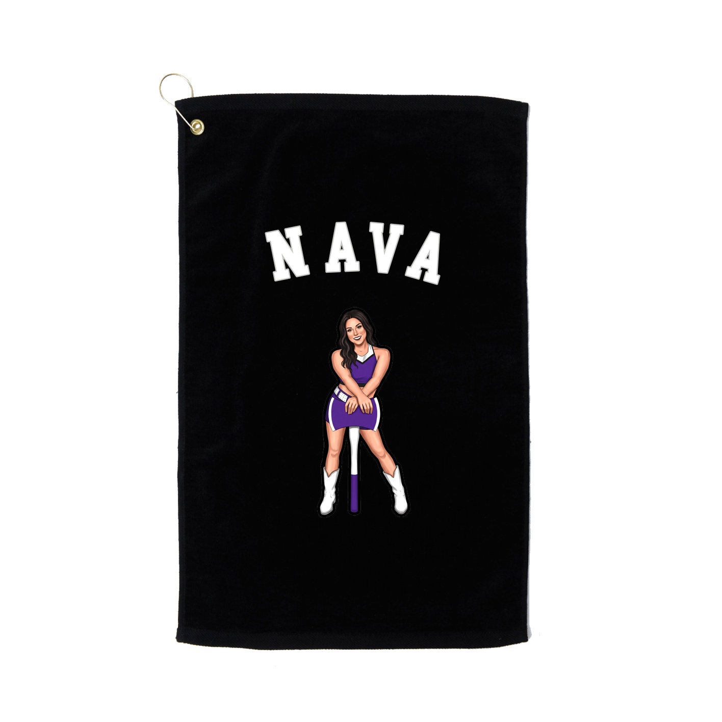 Golf Towel — Shirsey Arch in Black