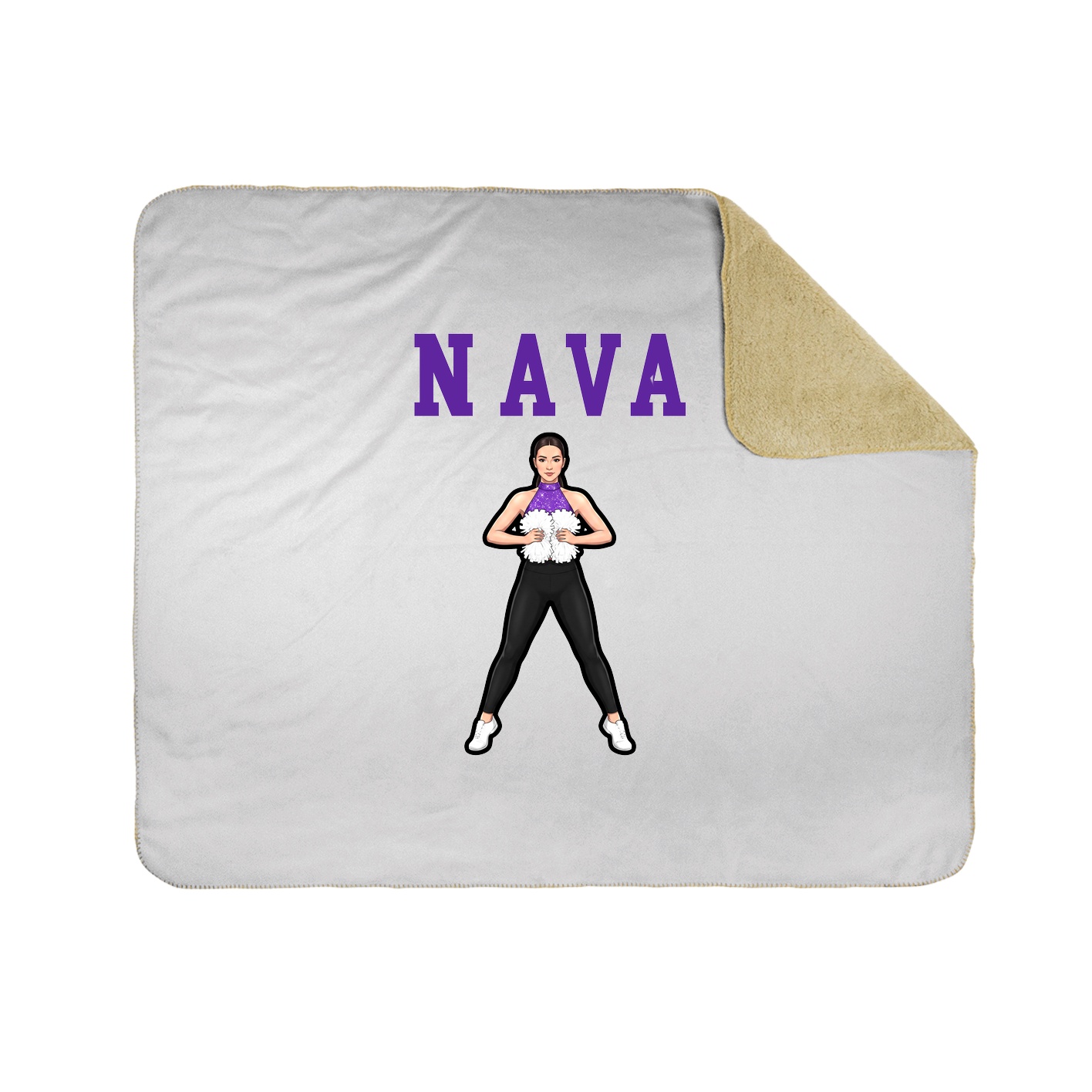 Throw Blanket — Shirsey in White