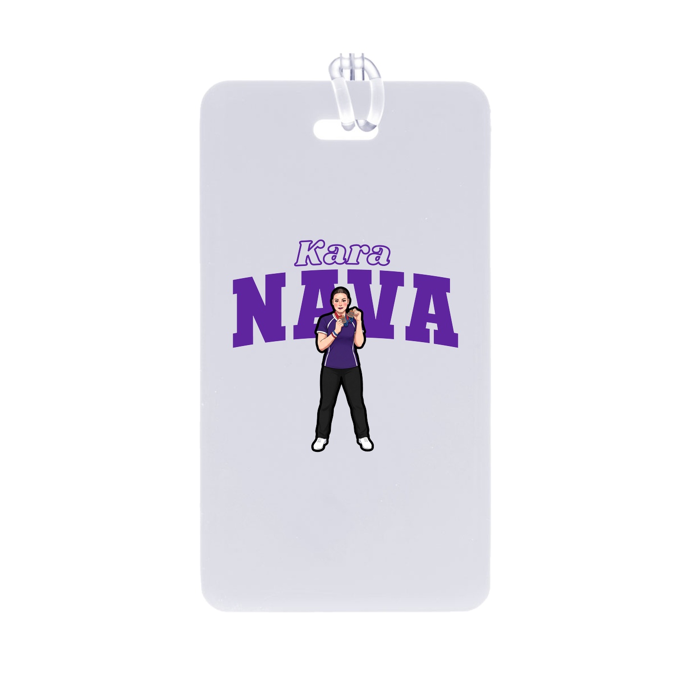 Bag Tag — Name Arch in Classic
