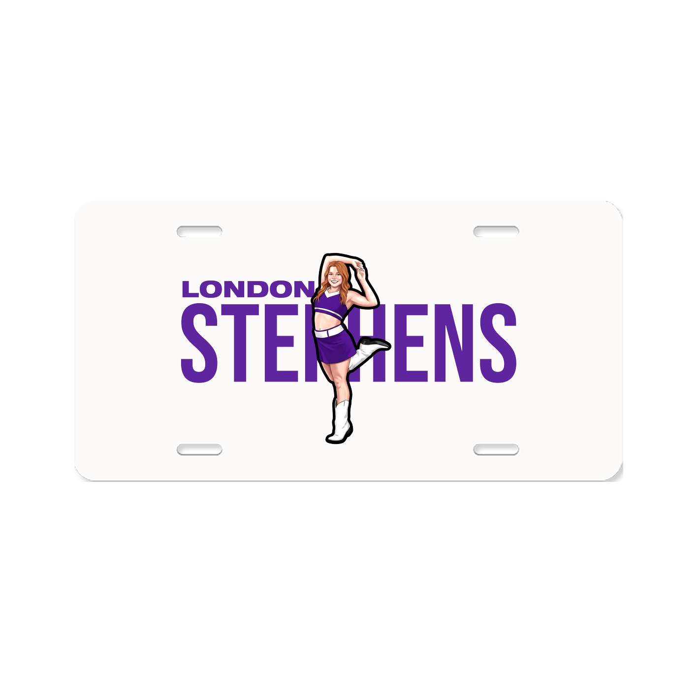 License Plate — Player Name in Classic