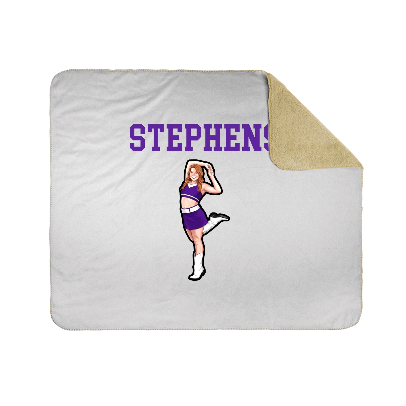 Throw Blanket — Shirsey in White