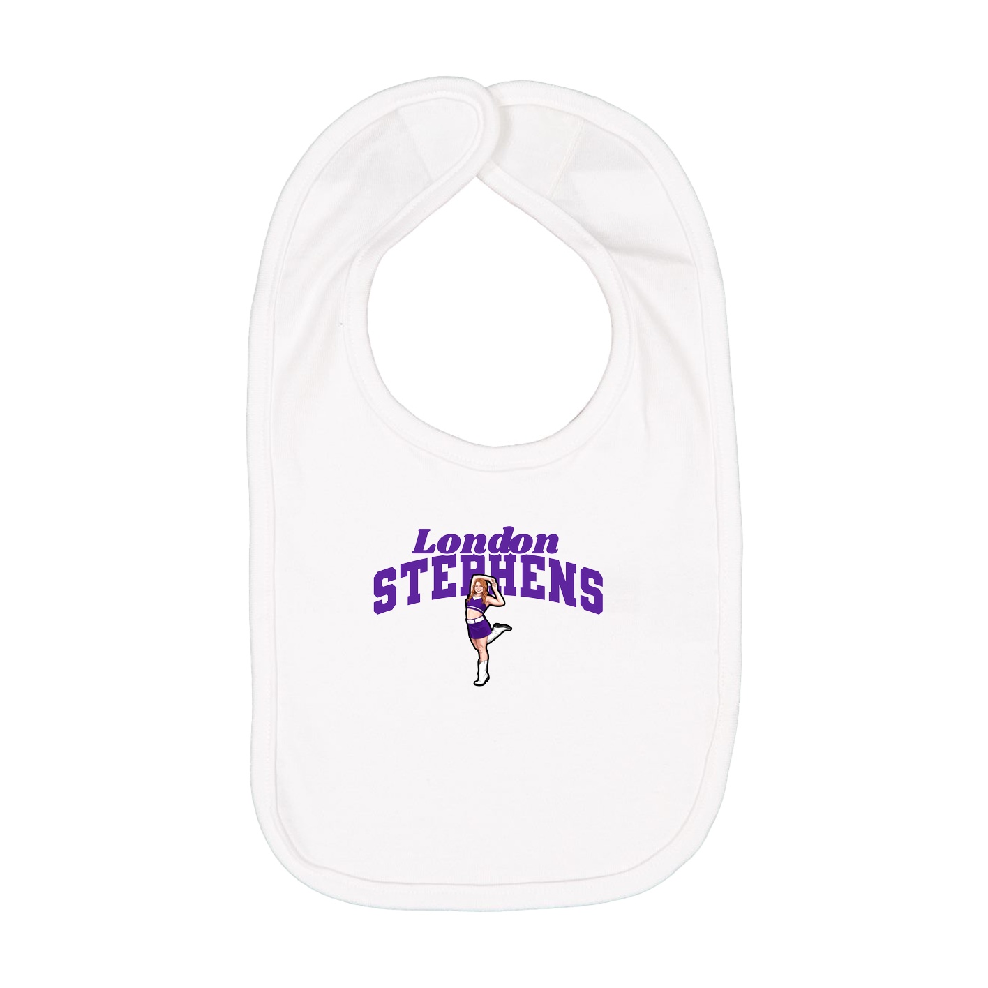 Infant Bib — Signature Arch in White