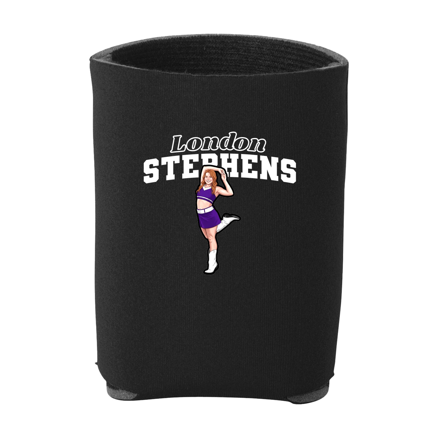 Can Holder — Name Arch in Black