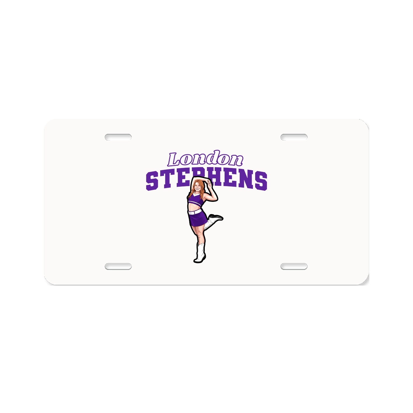 License Plate — Name Arch in Classic