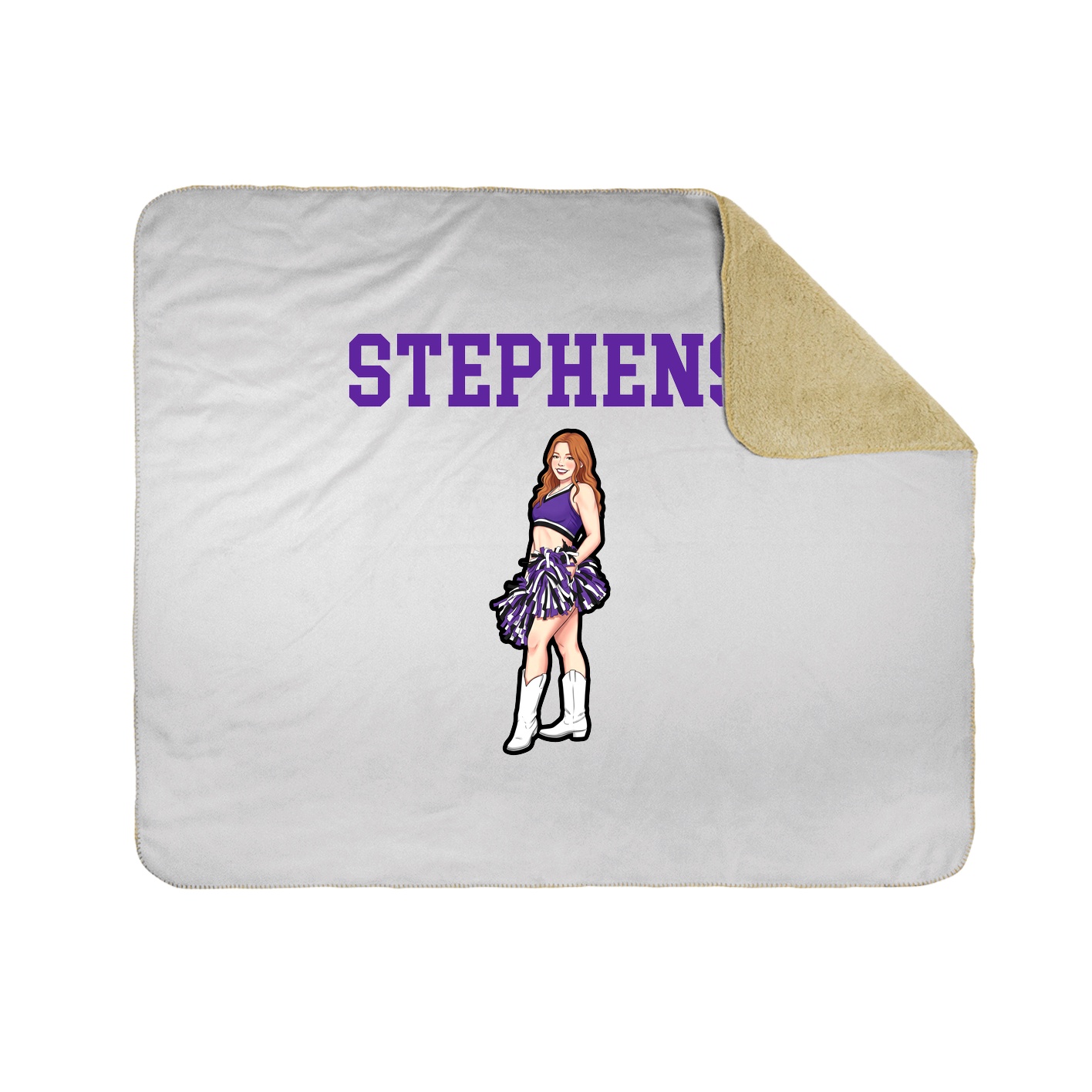 Throw Blanket — Shirsey in White