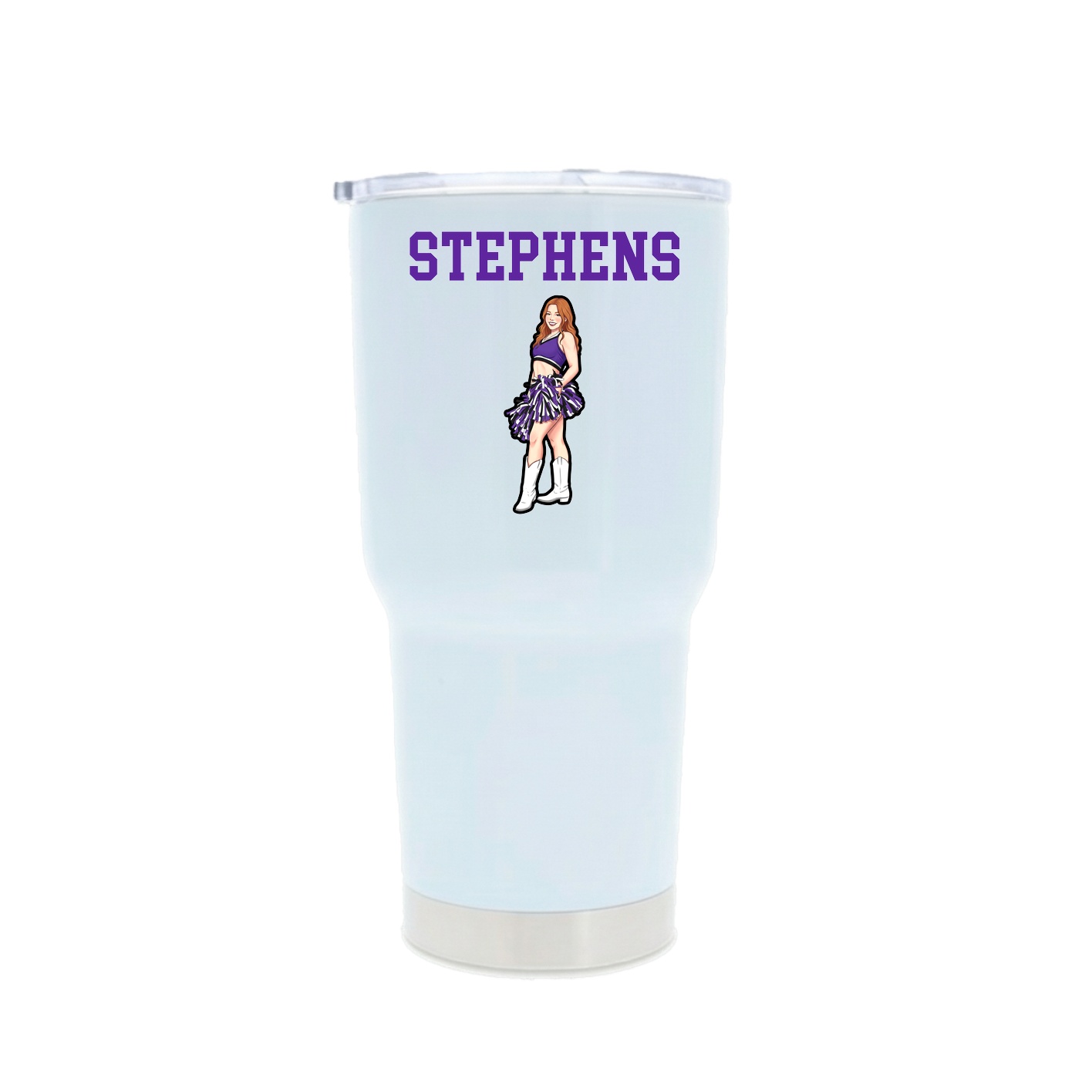 30oz Stainless Steel Tumbler — Shirsey in White
