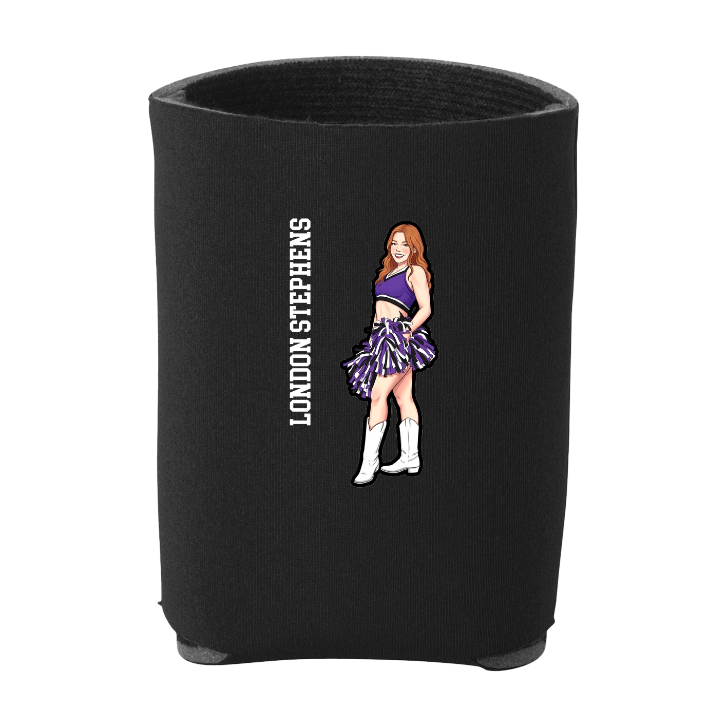 Can Holder — Name Vertical in Black