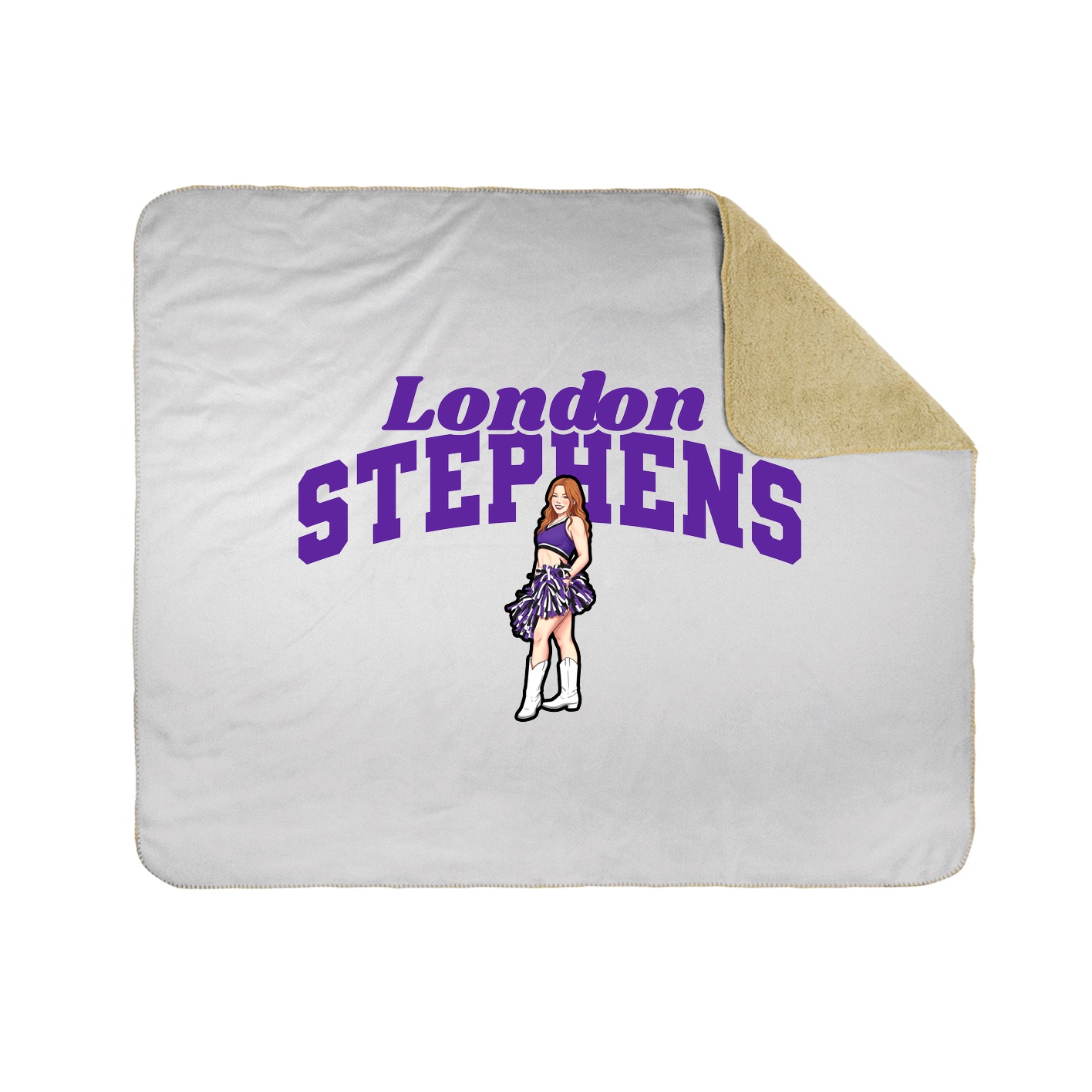Throw Blanket — Signature Arch in White