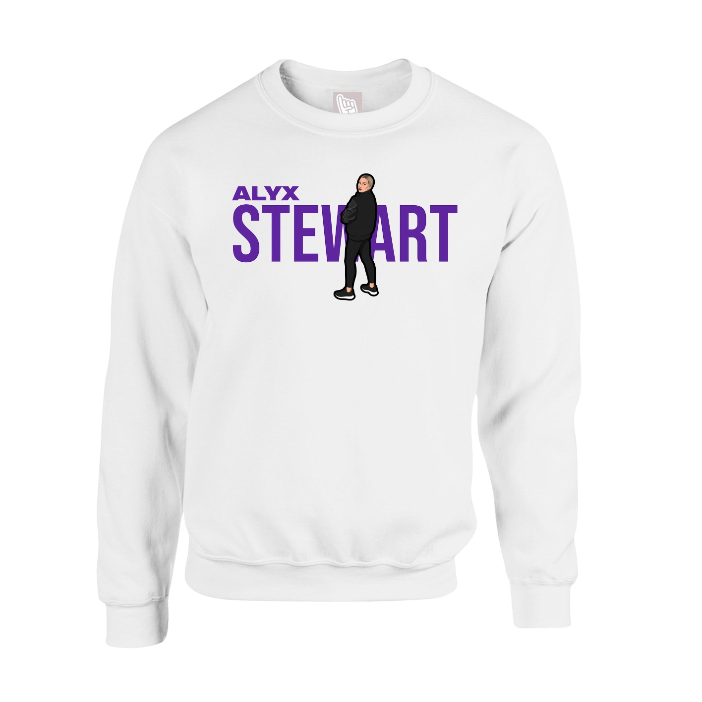 Fleece Crew — Player Name in White