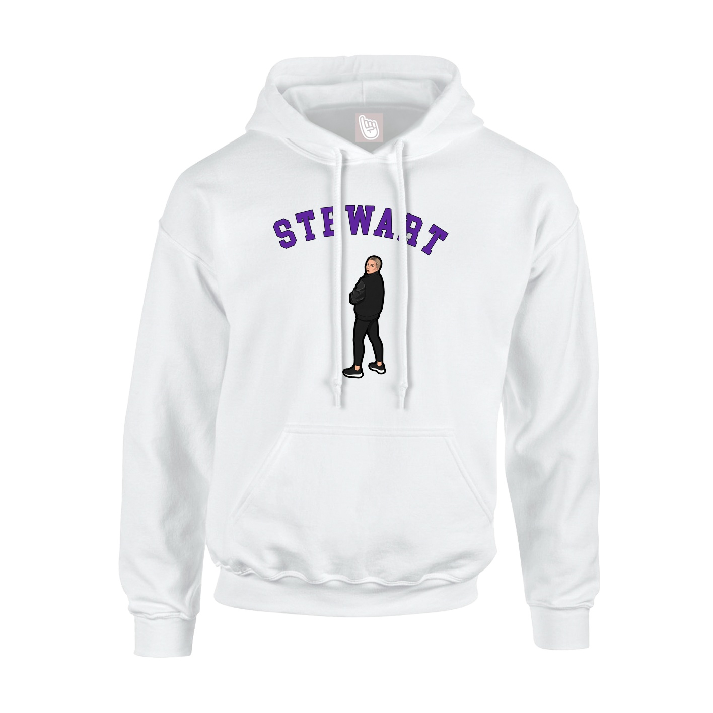 Hoodie — Shirsey Arch in White