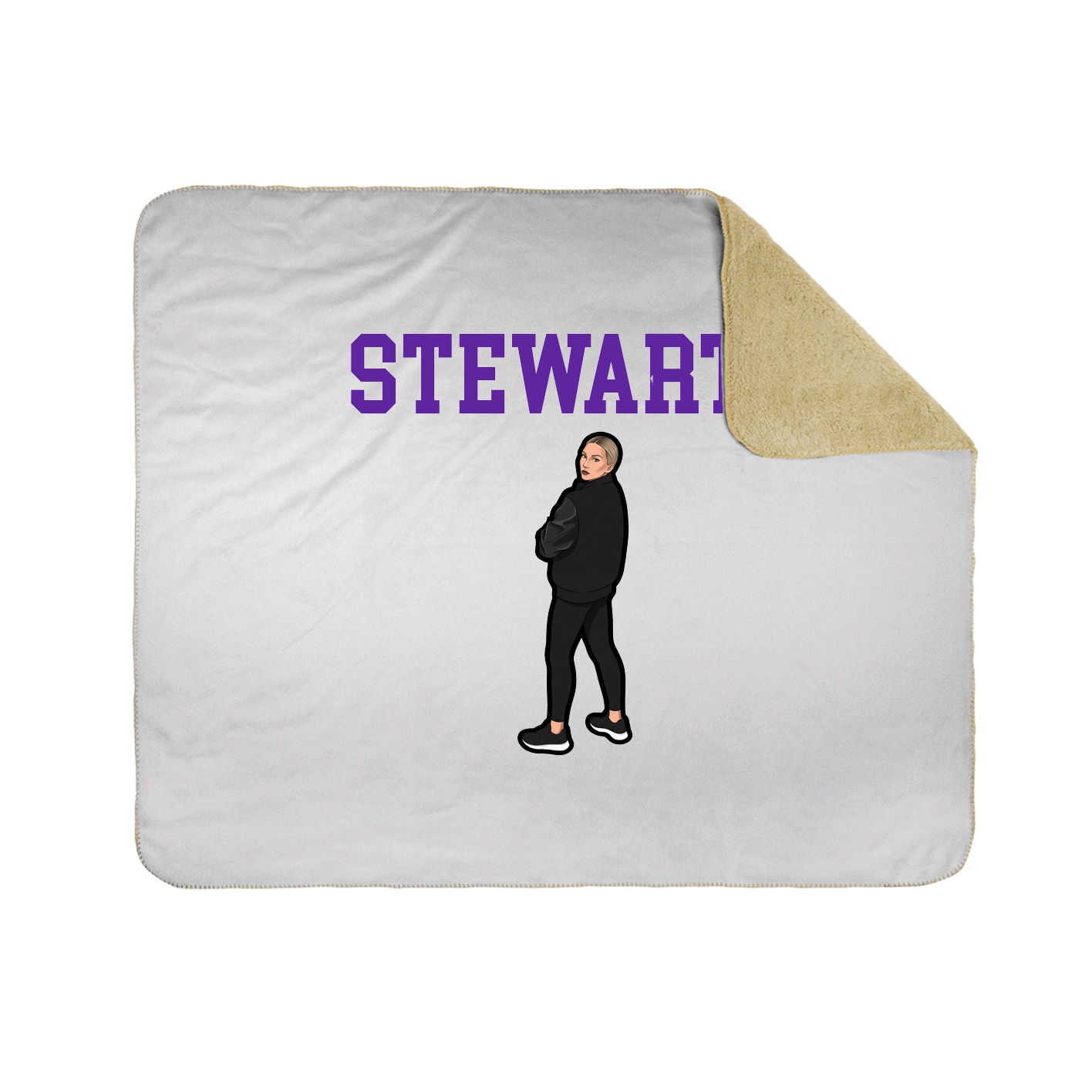 Throw Blanket — Shirsey in White