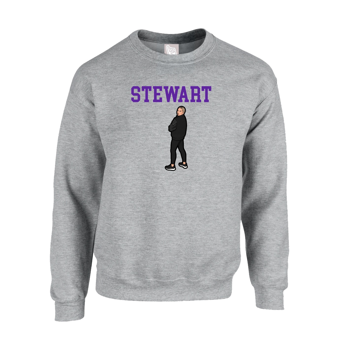 Fleece Crew — Shirsey in Grey