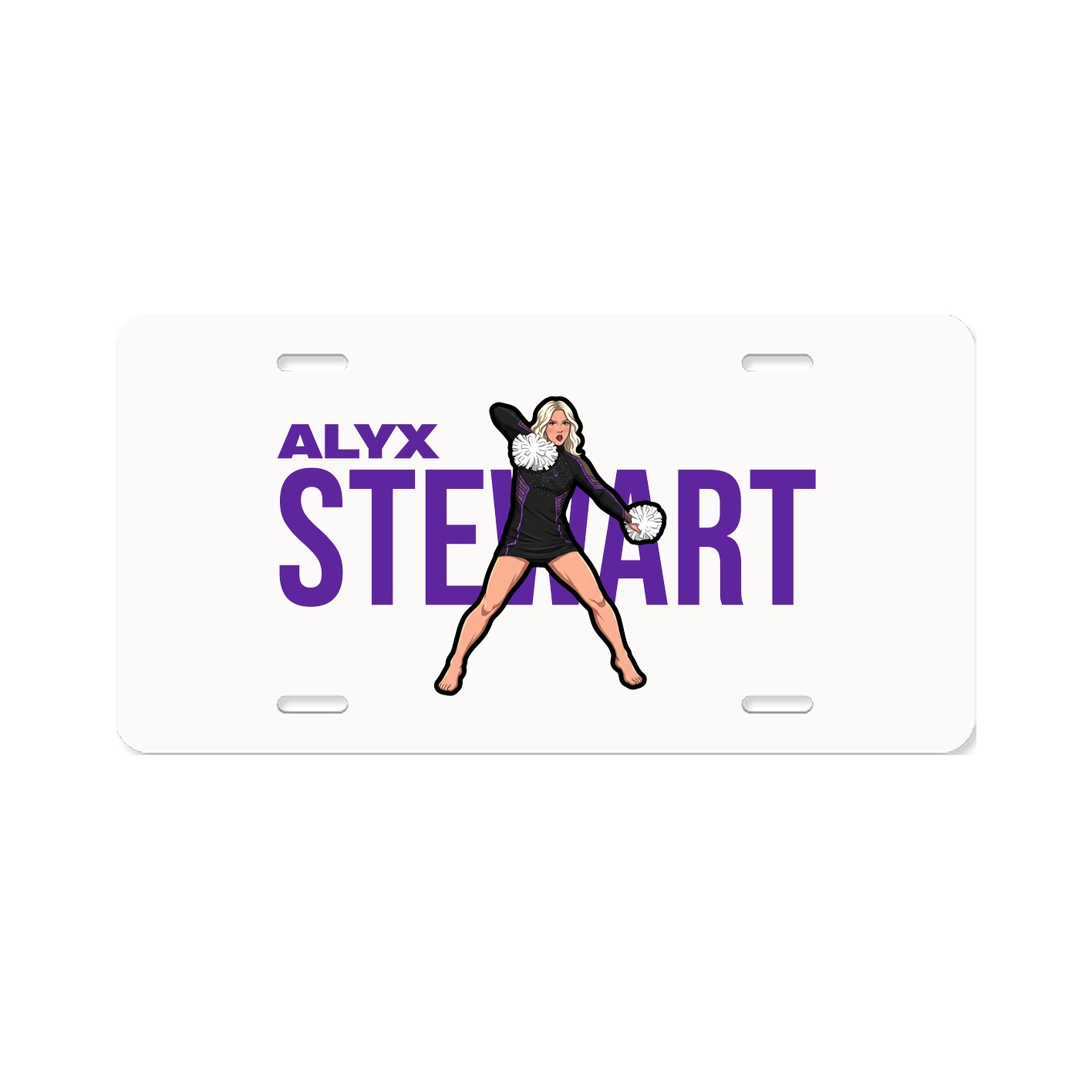 License Plate — Player Name in Classic