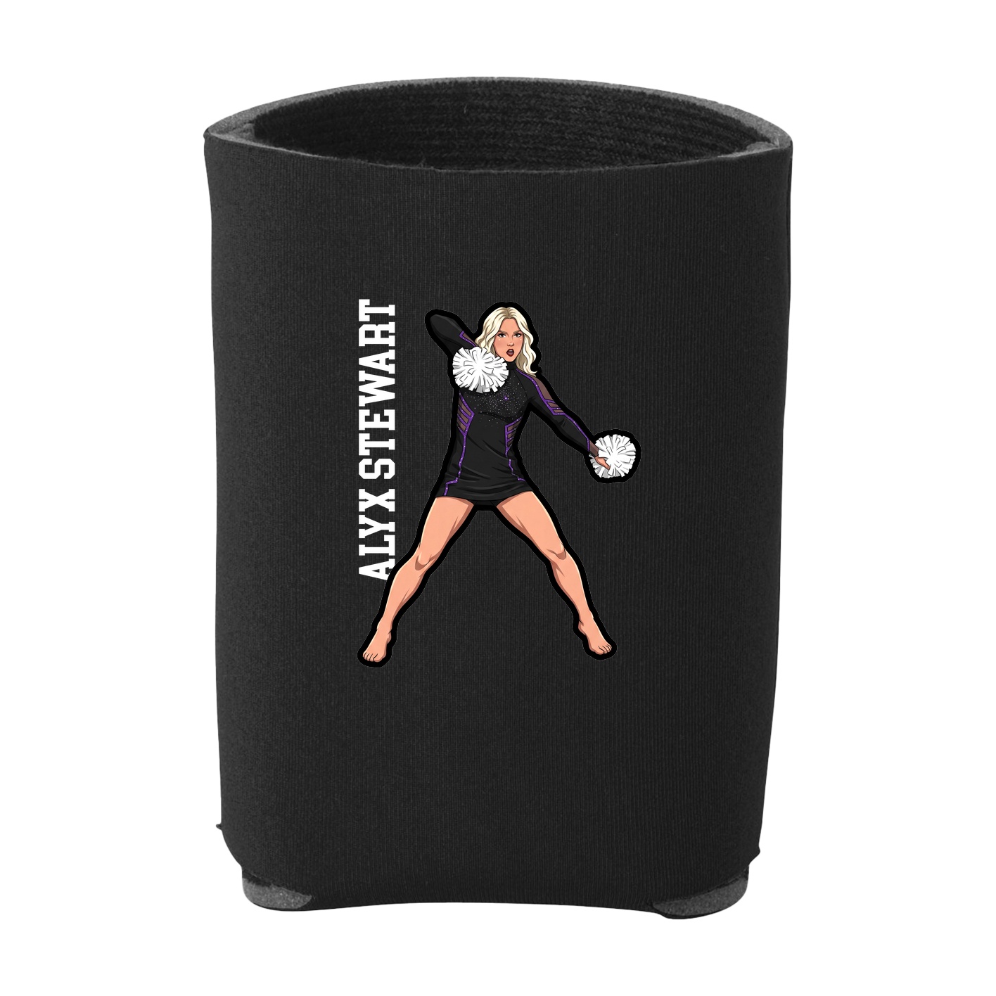 Can Holder — Name Vertical in Black