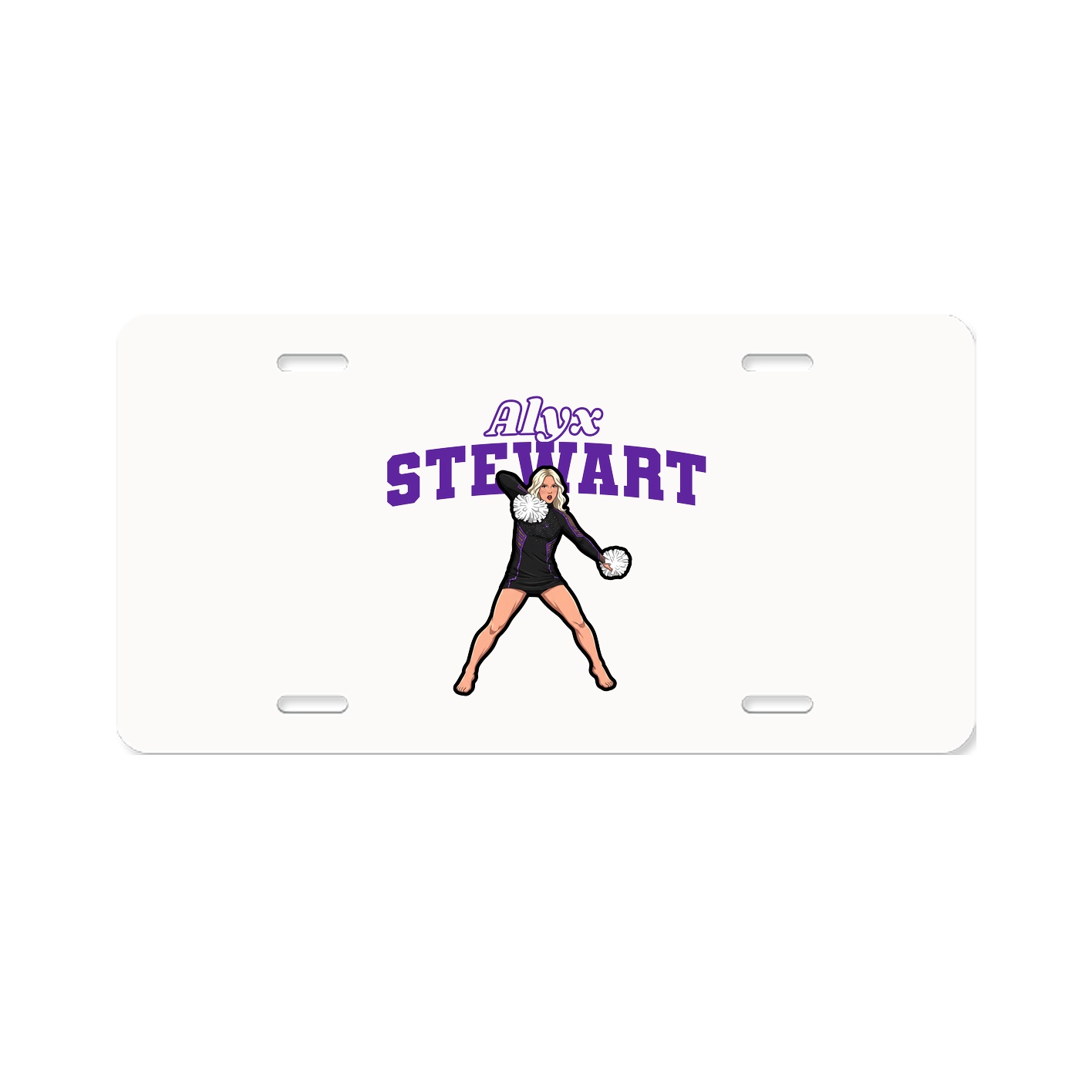 License Plate — Name Arch in Classic