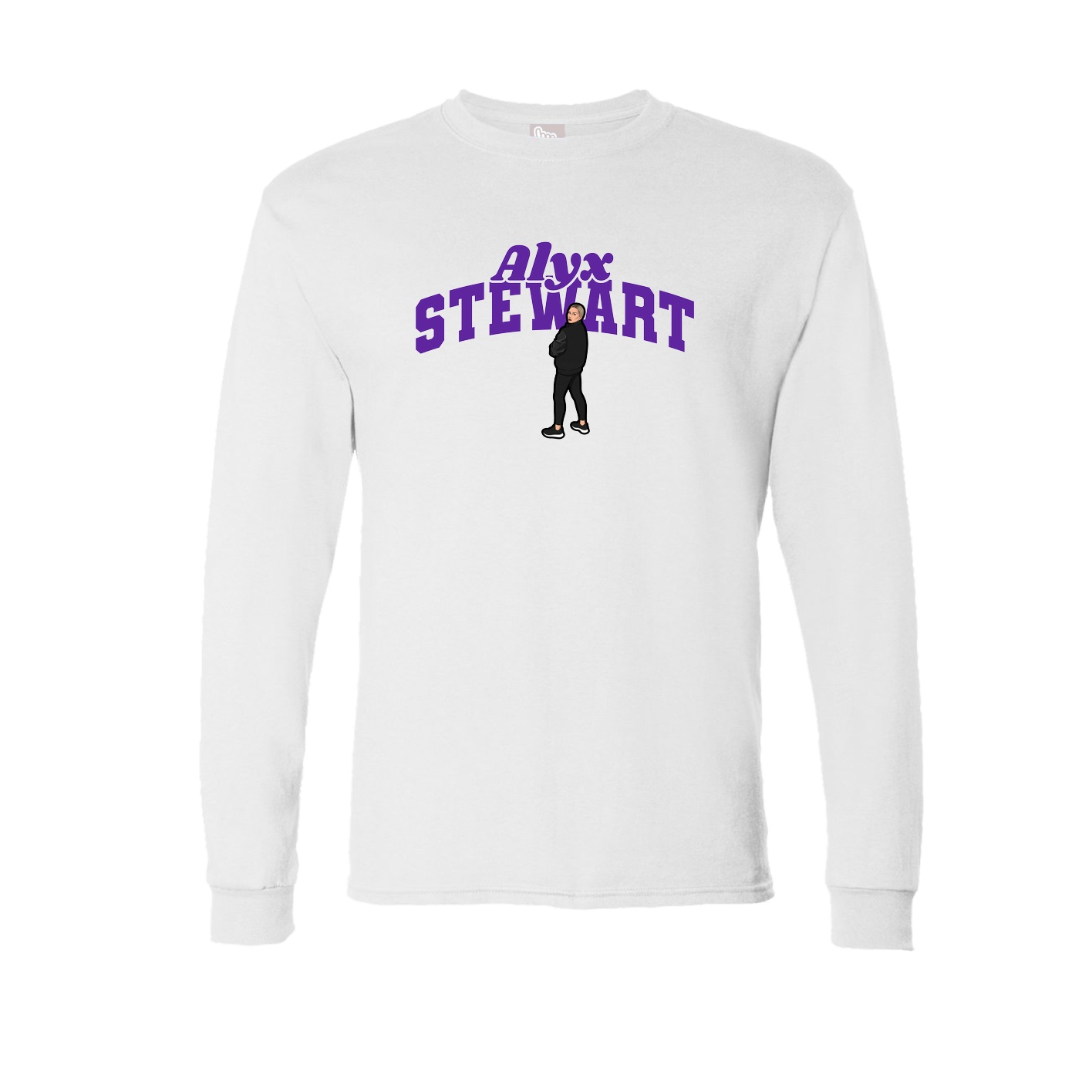 Long Sleeve Tee — Signature Arch in White