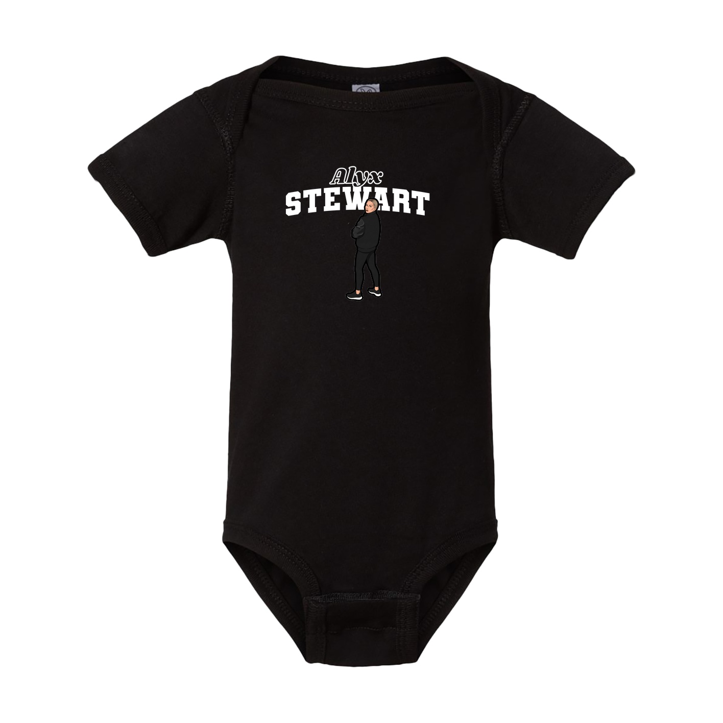 Baby Onesie — Name Arch in Black