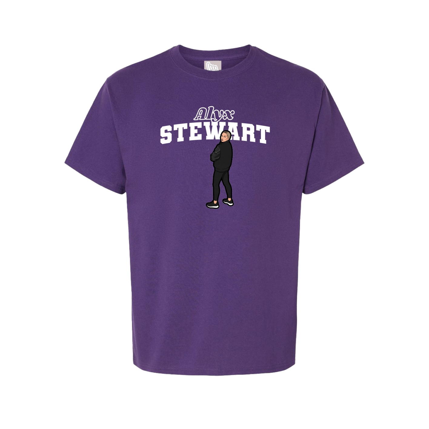 Tee — Name Arch in Purple