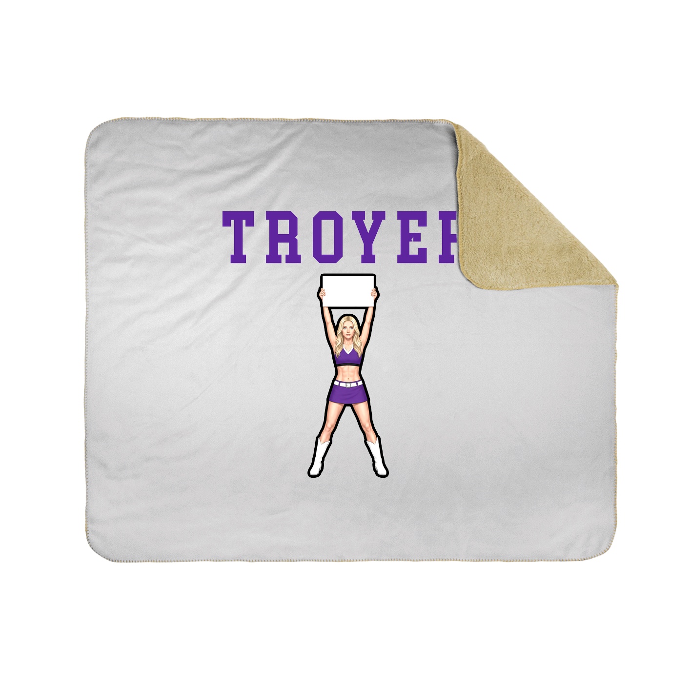 Throw Blanket — Shirsey in White
