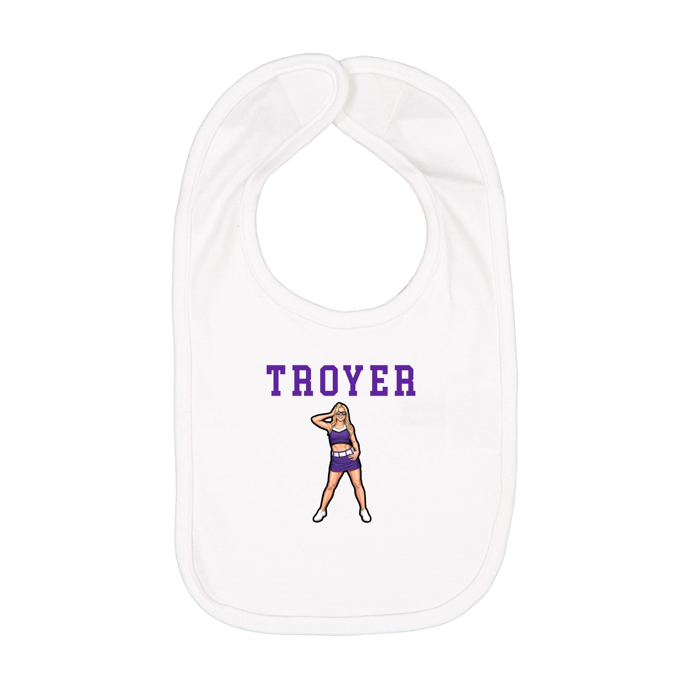 Infant Bib — Shirsey in White