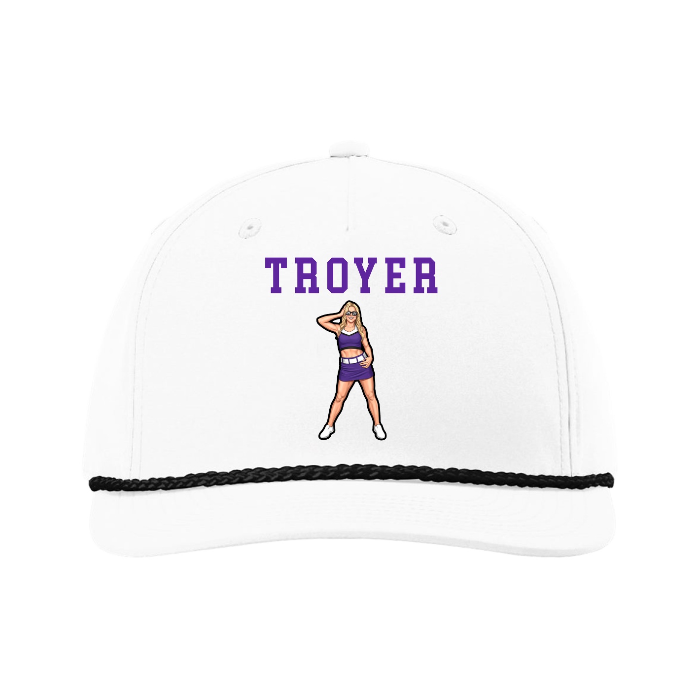 Five-Panel Classic Rope Cap — Shirsey in White