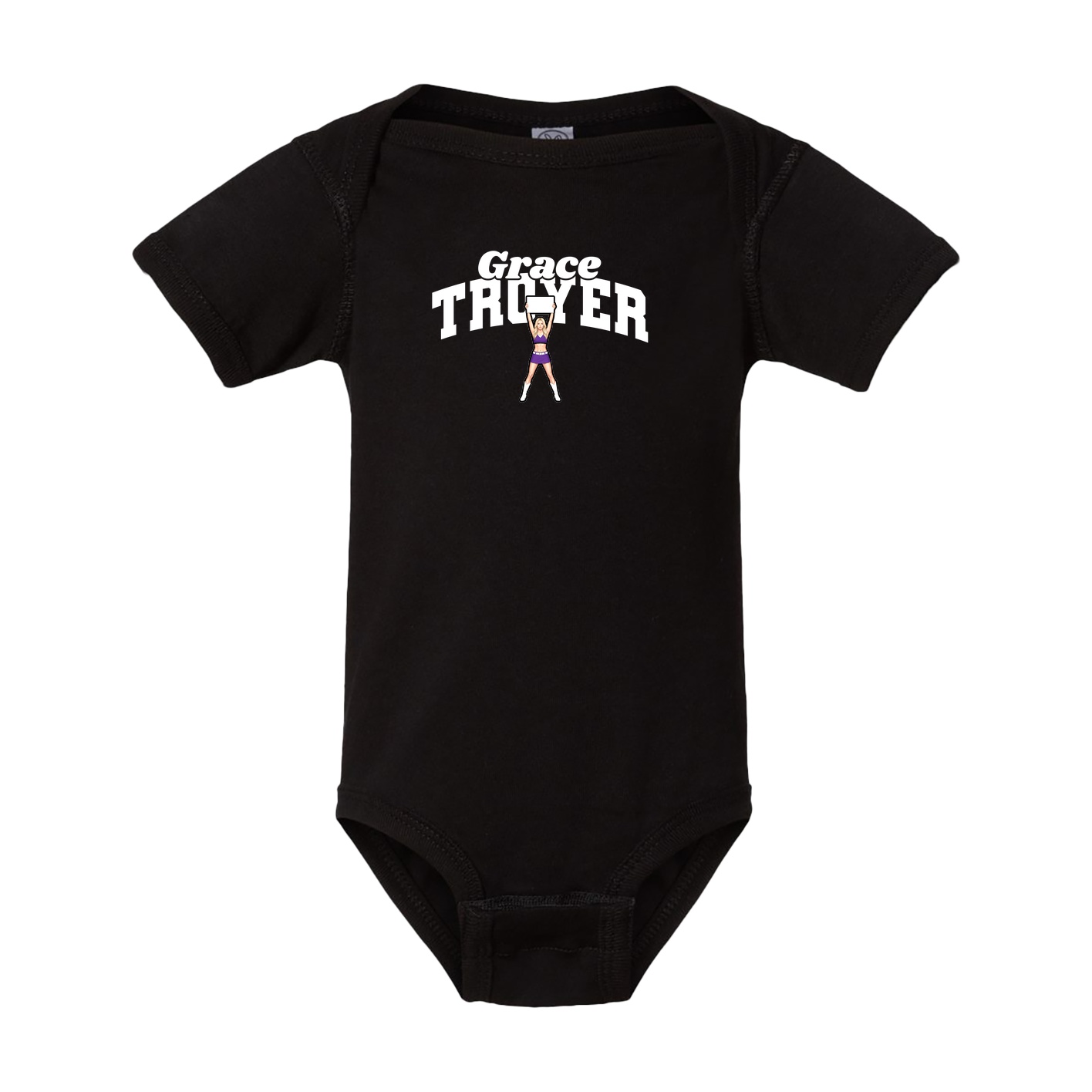 Baby Onesie — Signature Arch in Black