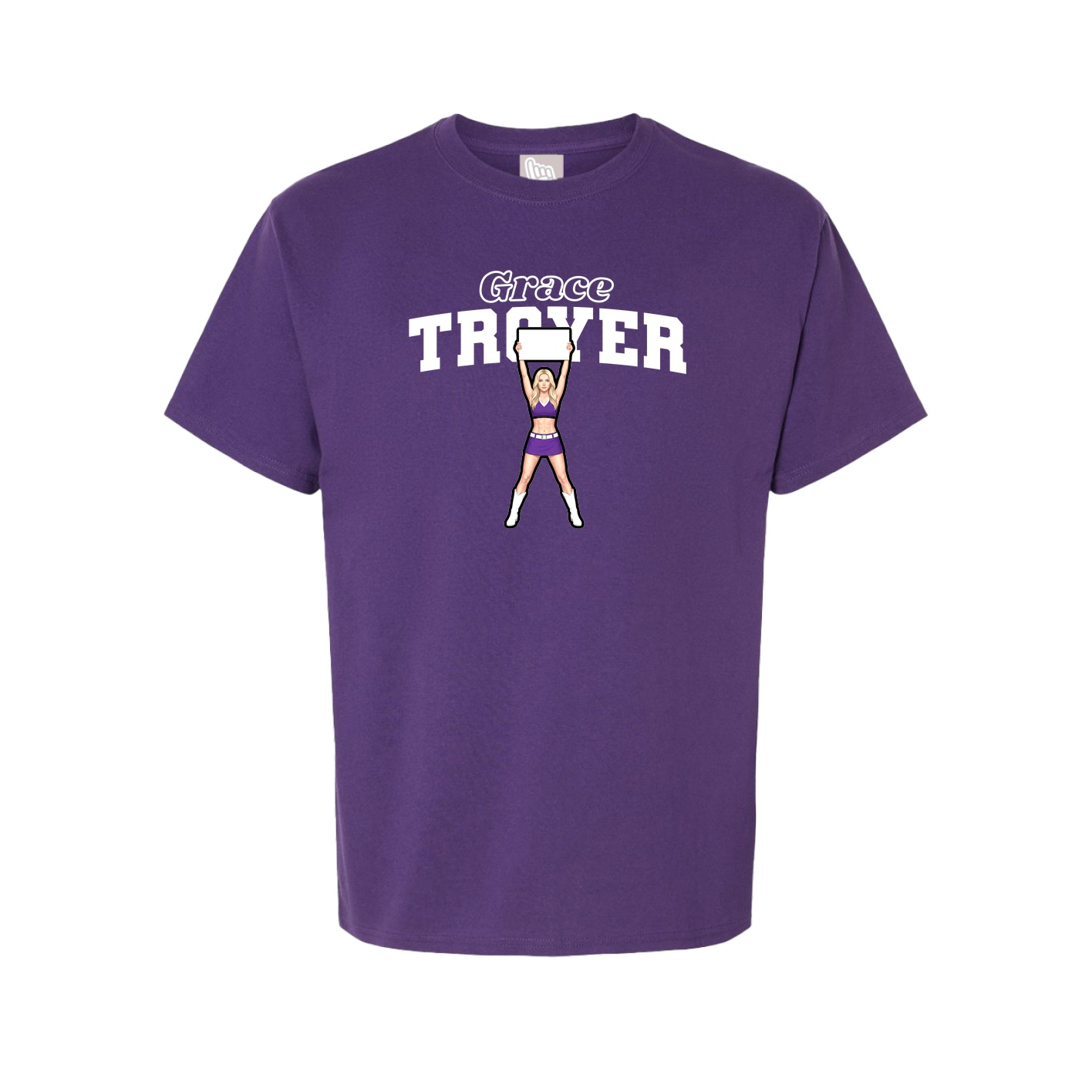 Youth Tee — Name Arch in Purple