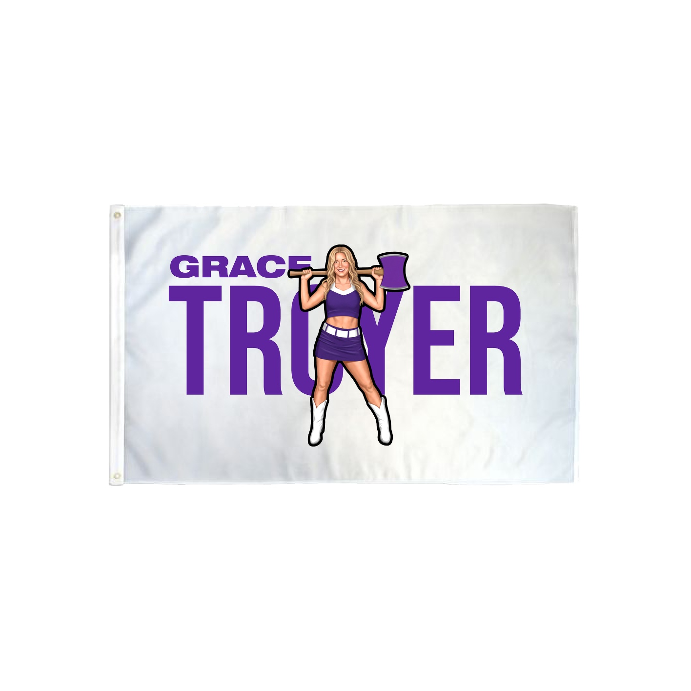 3x5 Flag — Player Name in Classic
