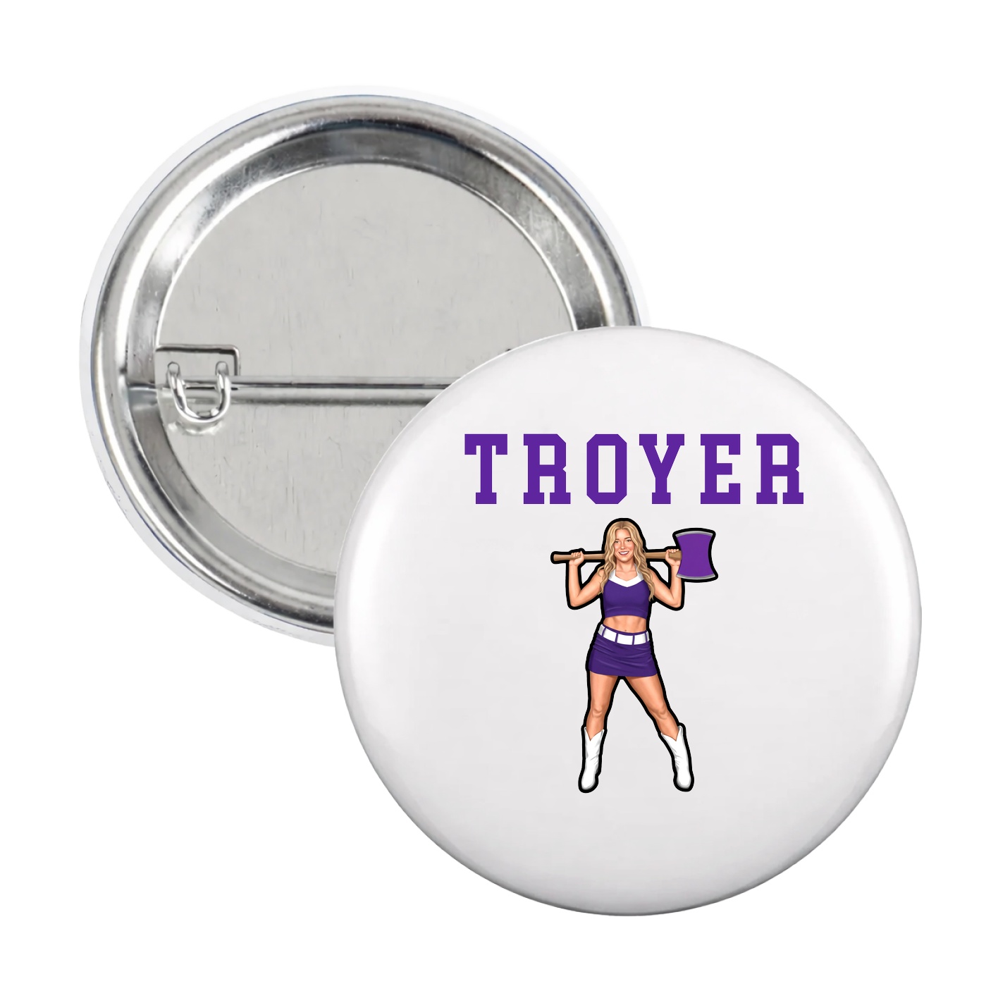 Game Day Button — Shirsey in White