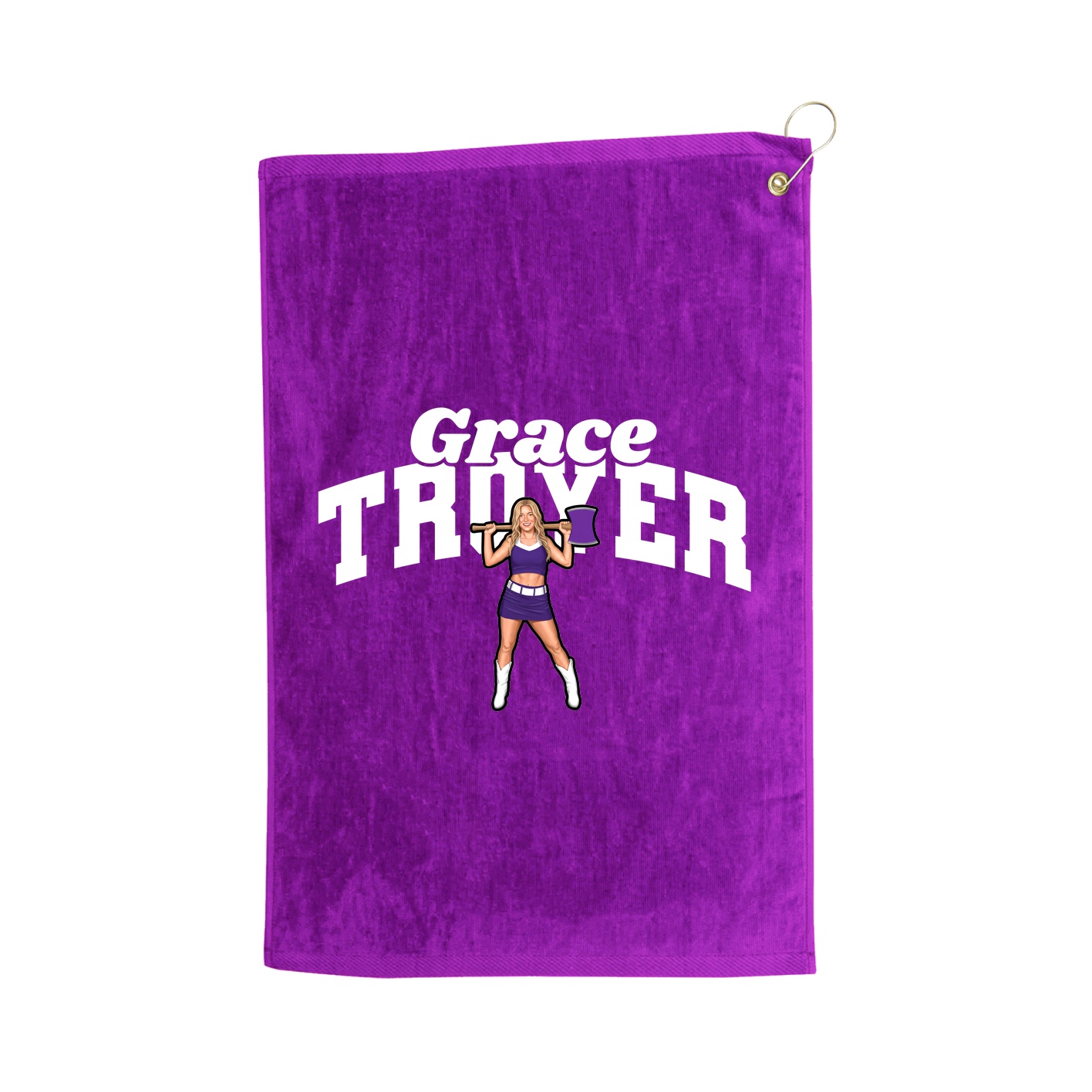 Golf Towel — Signature Arch in Purple