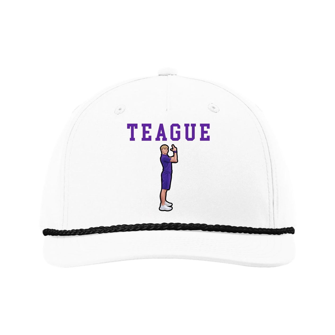 Five-Panel Classic Rope Cap — Shirsey in White