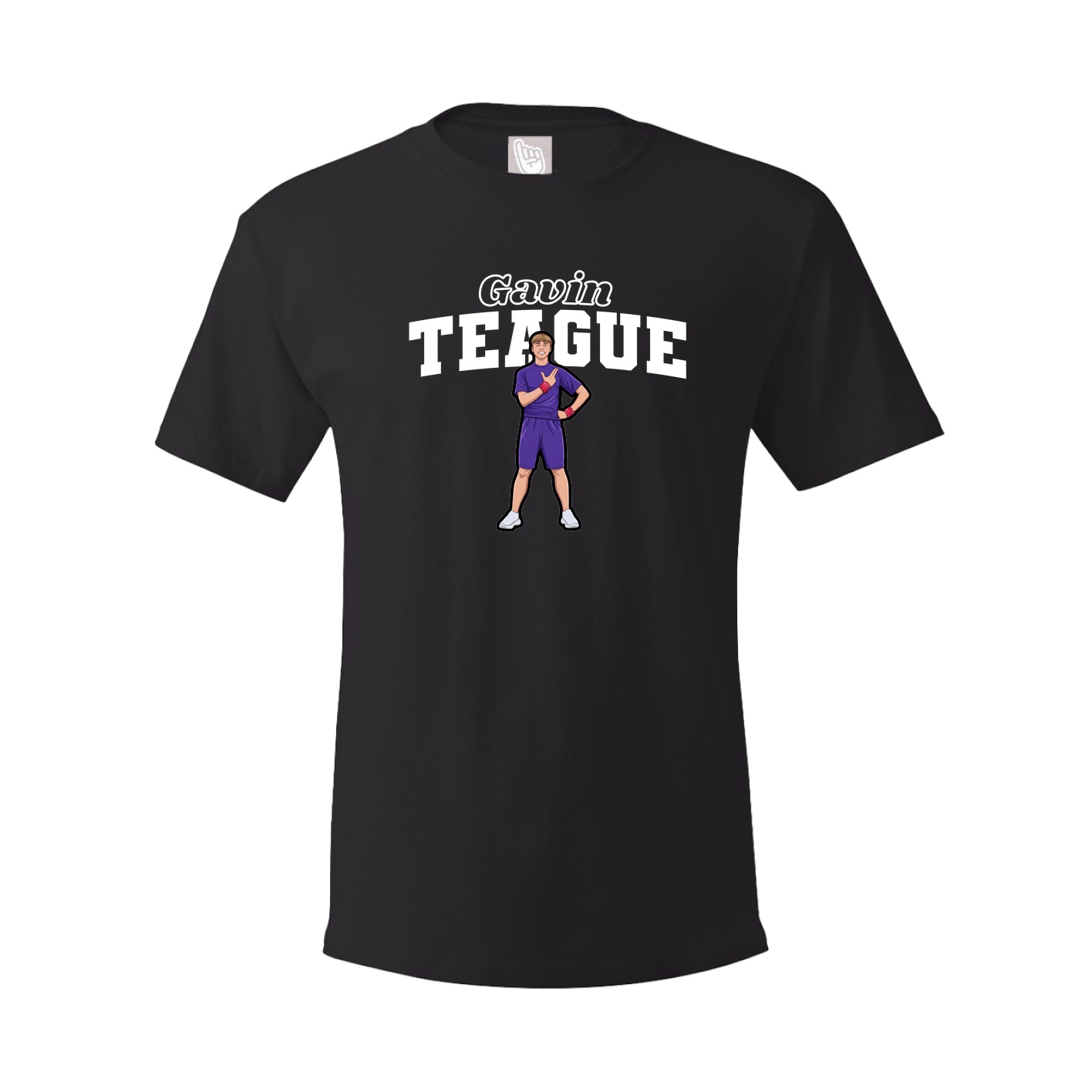 Youth Tee — Name Arch in Black