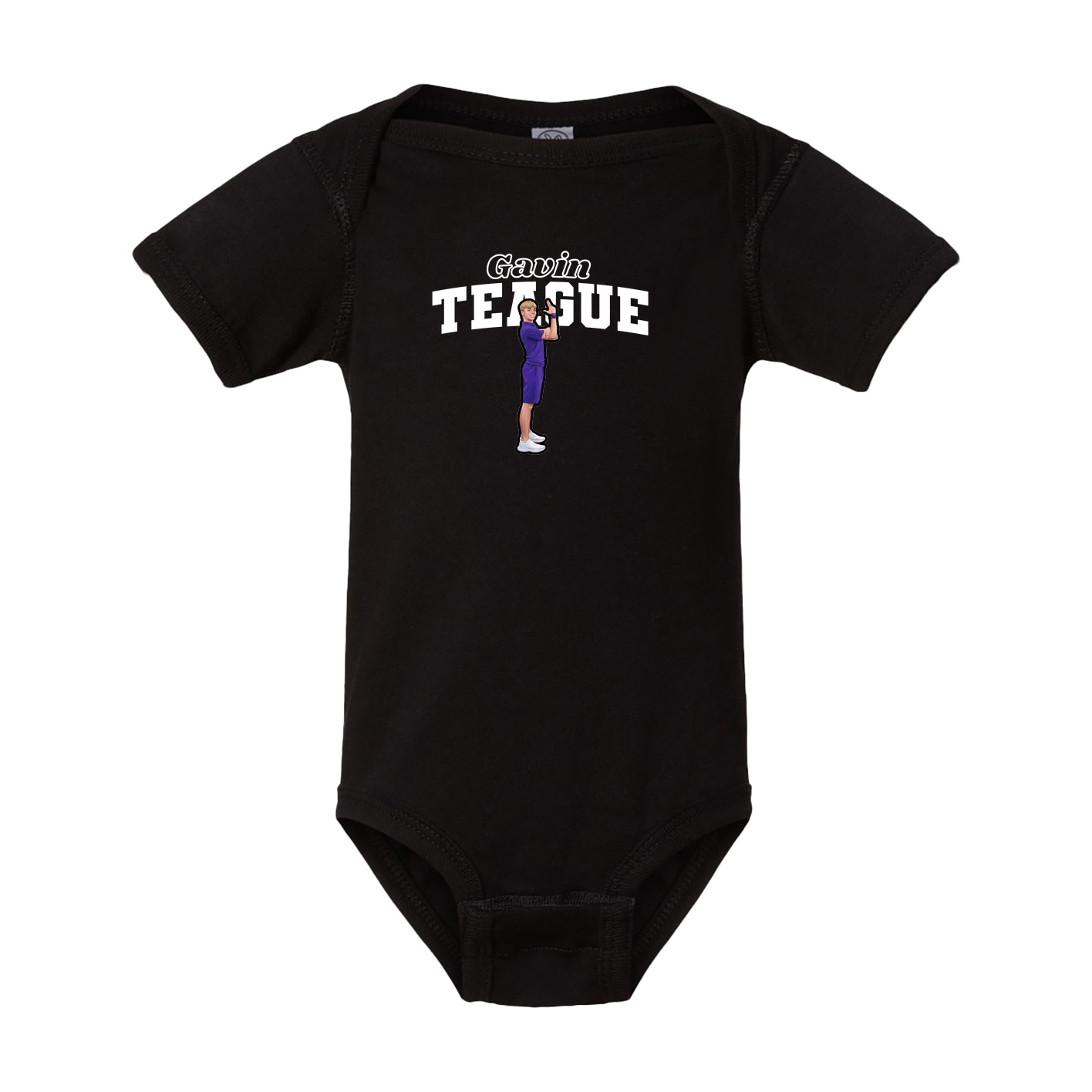 Baby Onesie — Name Arch in Black