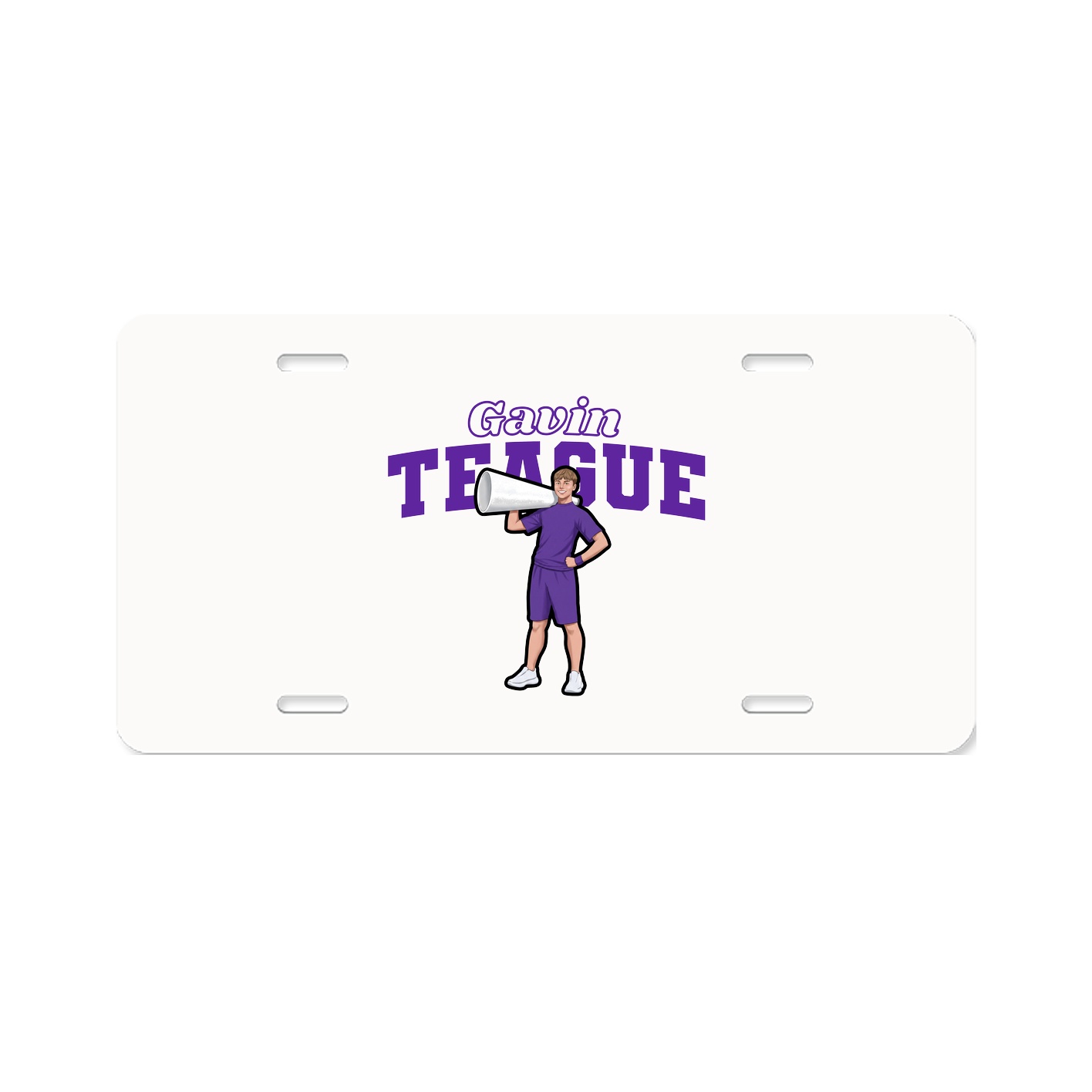 License Plate — Name Arch in Classic