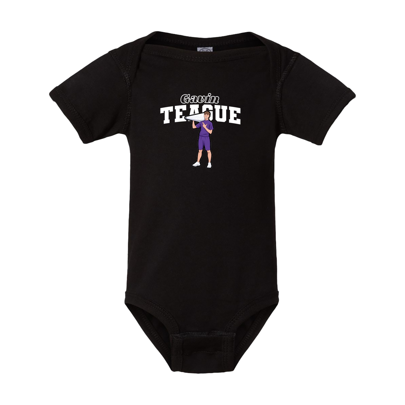 Baby Onesie — Name Arch in Black