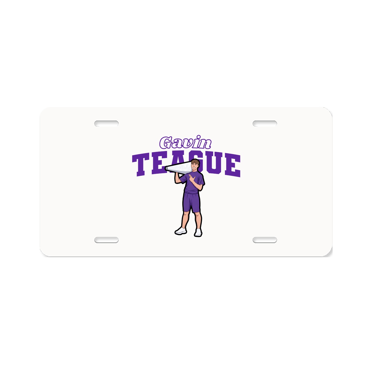 License Plate — Name Arch in Classic