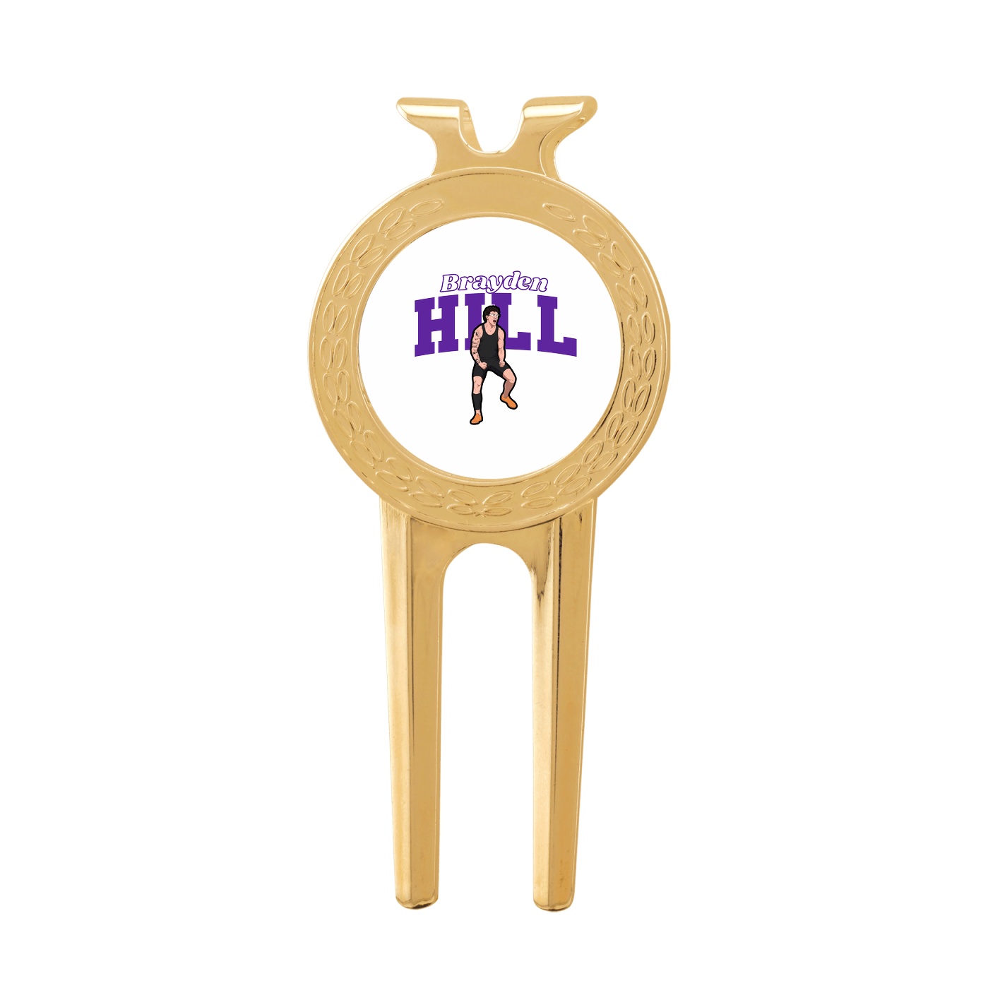 Divot Tool with Ball Marker — Name Arch in Classic