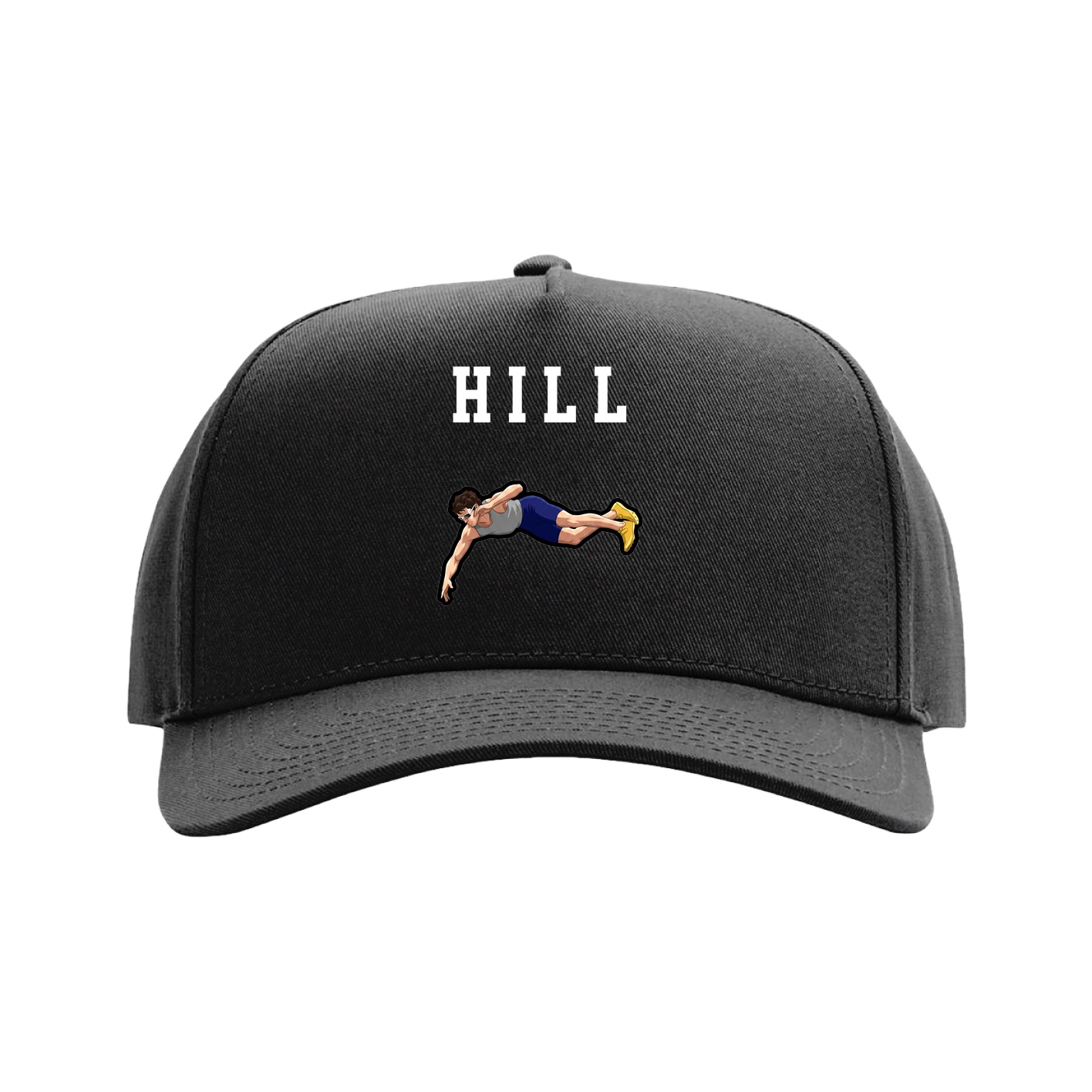 Full Fabric Five-Panel Champ Cap — Shirsey in Black