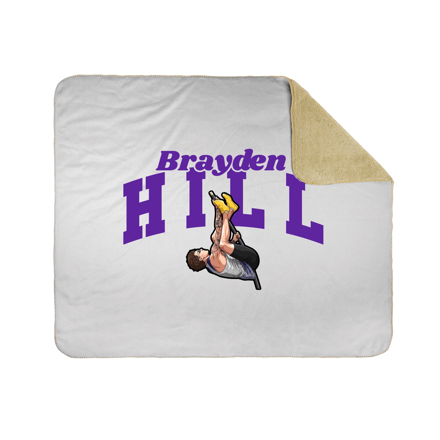 Throw Blanket — Signature Arch in White