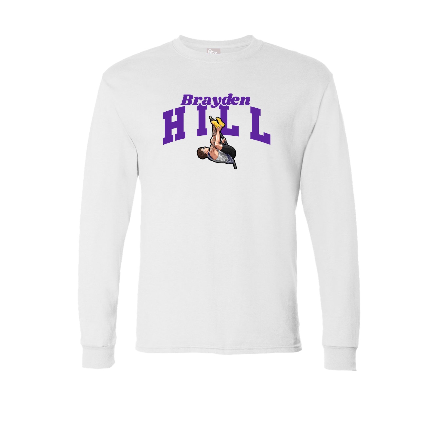 Long Sleeve Tee — Signature Arch in White
