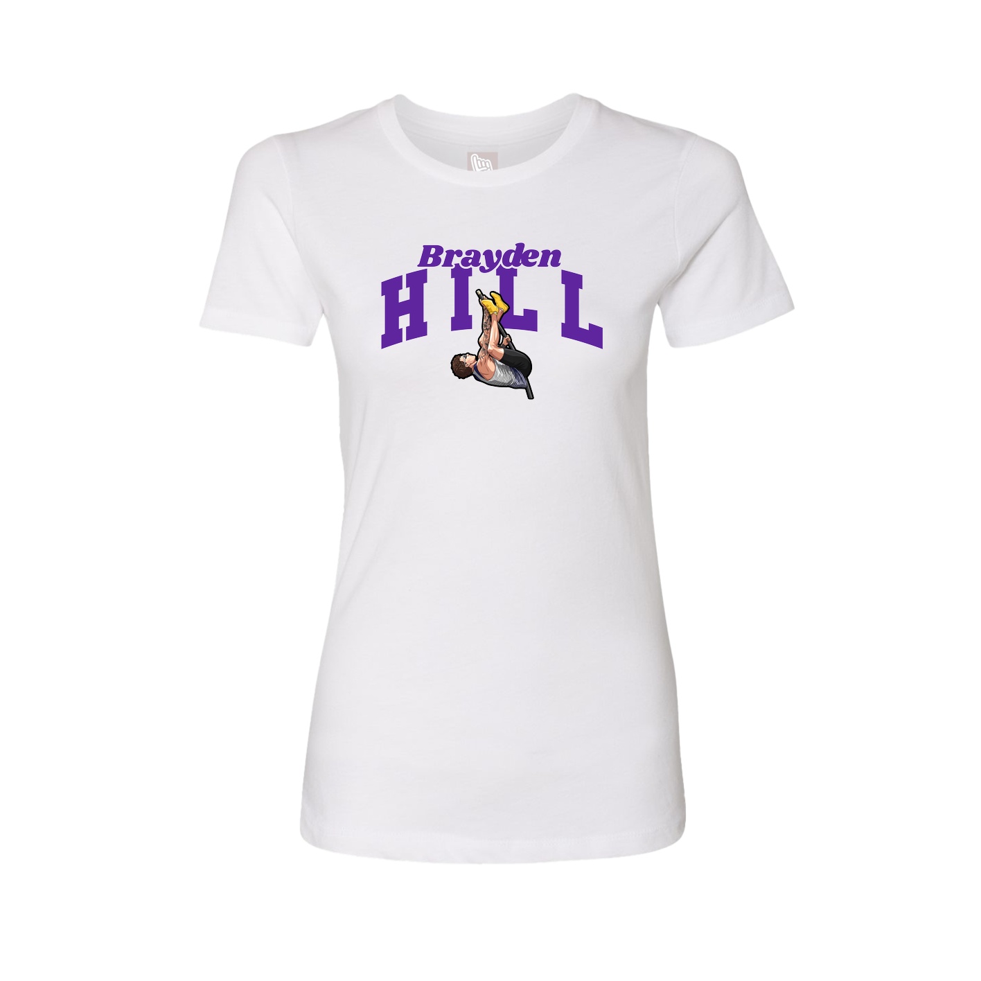 Womens Tee — Signature Arch in White
