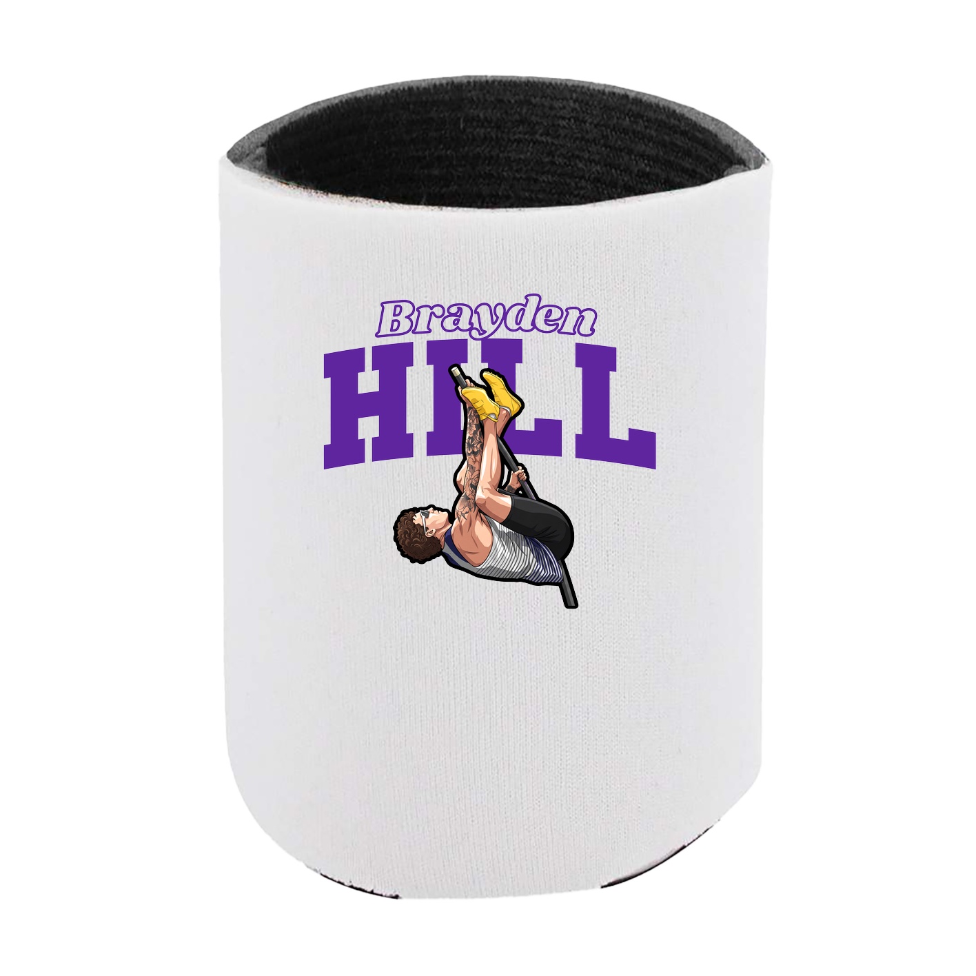 Can Holder — Name Arch in White