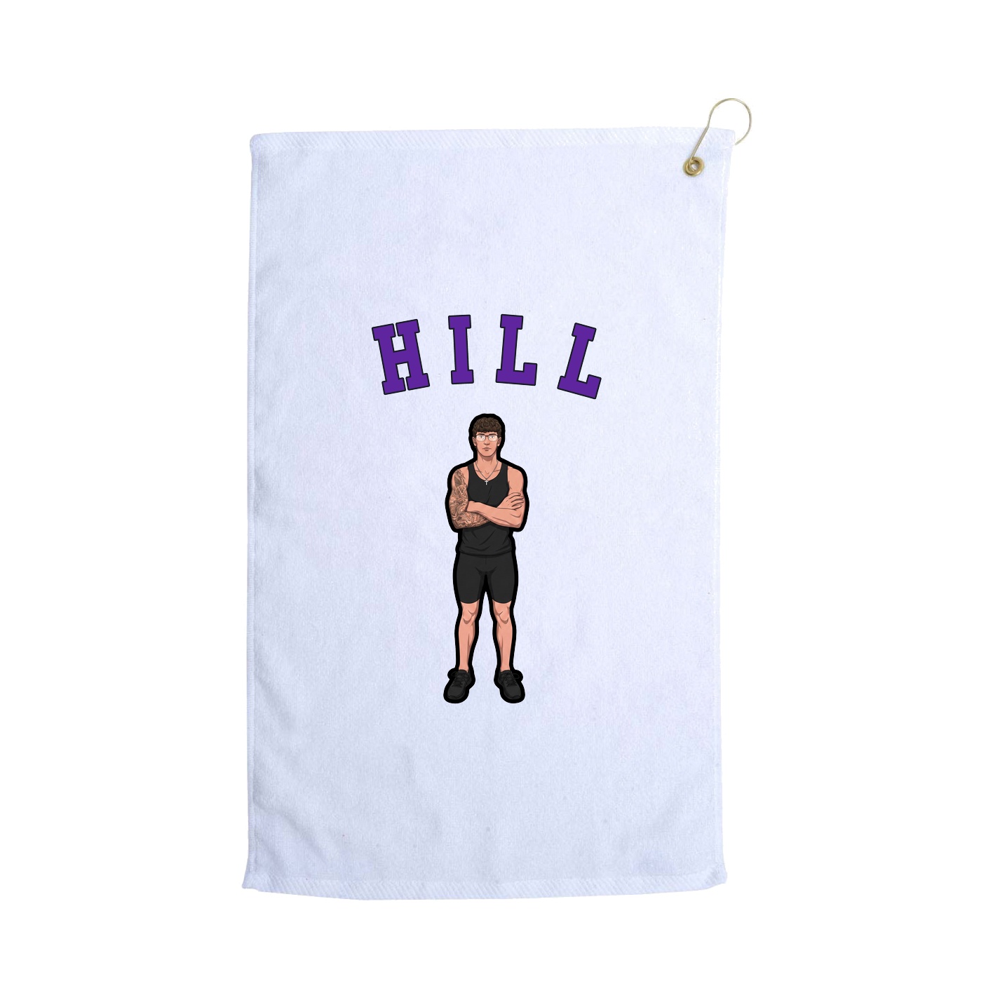 Golf Towel — Shirsey Arch in White