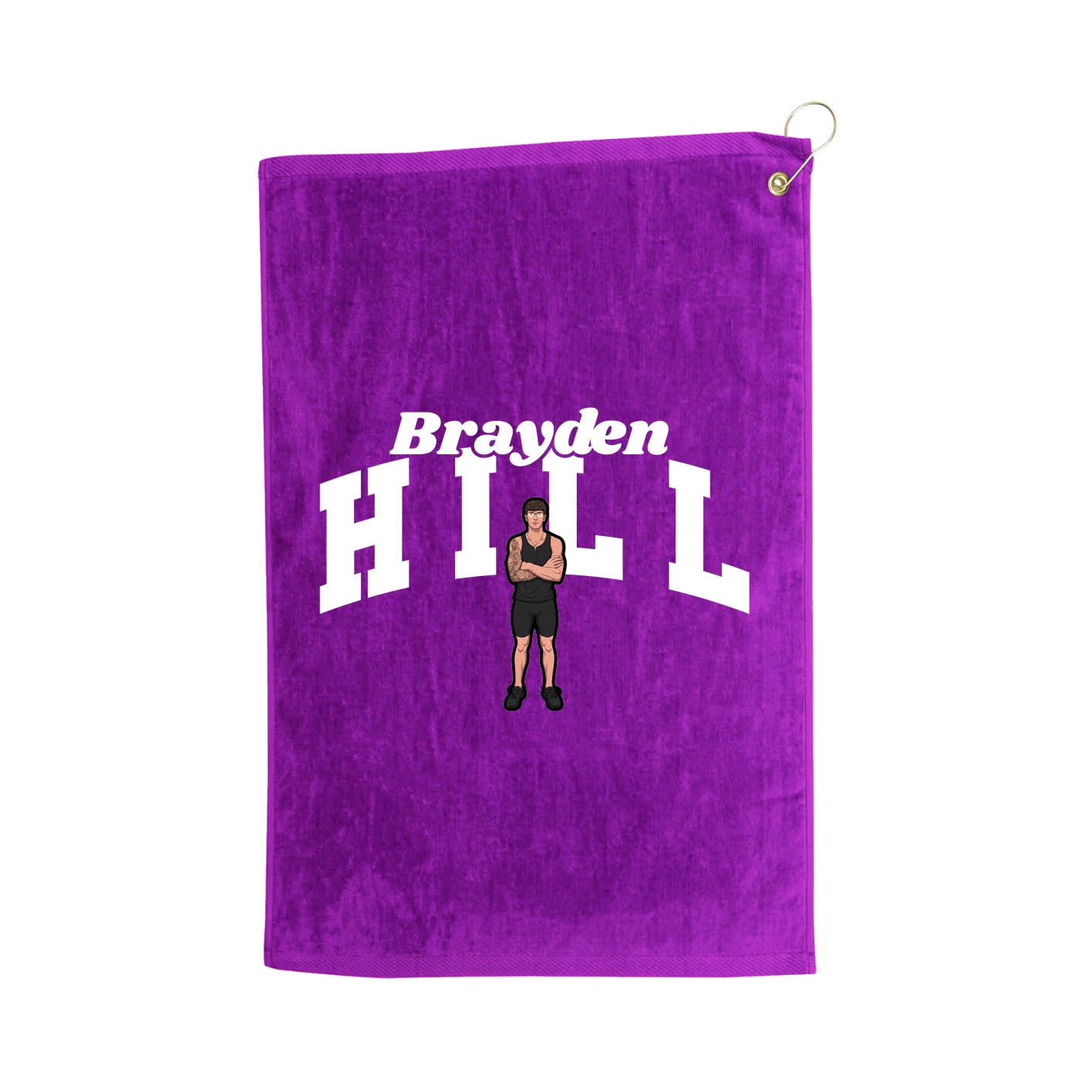 Golf Towel — Signature Arch in Purple